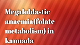 Megaloblastic anaemia folic acid physiology and metabolism [upl. by Wira830]