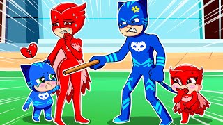 HAPPY OR UNHAPPY FAMILY   Catboys Family Sad Story  PJ MASKS COMPLETE  PJ MASKS 2D Animation [upl. by Burty]