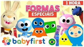 Formas Especiais  Aprenda as cores e as formas geometricas  Desenhos Educativos  BabyFirst Brasil [upl. by Netsrik]