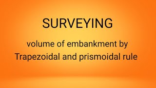 Practical application example of trapezoidal and prismoidal rule to find volume [upl. by Nednil]