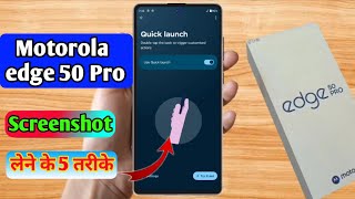 how to take screenshot in motorola edge 50 pro motorola edge 50 pro screenshot [upl. by Alvan]