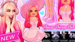 NEW SNOW SWAN SET WAS JUST RELEASED In ROYALE HIGH New Set Spending Spree [upl. by Phoebe]