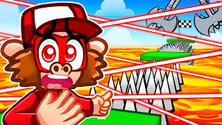 99999 IMPOSSIBLE PARKOUR Ultimate Monkey Race [upl. by Octavla]