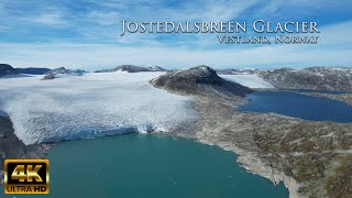 4K Jostedalsbreen Glacier in Norway  inspirational flight over the largest glacier in Europe [upl. by Nathan413]