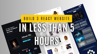 Master React JS In One  Build 3 Reactjs Website in Less than 5 Hours  Build 3 Modern Reactjs App [upl. by Ardnikal]