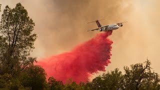 Chimney Fire Day 3 Operations  Helicopters Tankers amp Dozers Vegetation Fire August 15 2016 [upl. by Verne930]