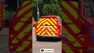 COOL SIREN BULLHORN  Brandweer Vilvoorde met spoed brandweer feuerwehr siren ytshorts shorts [upl. by Elades725]