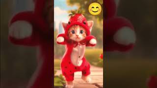 Cat dance 🤣🐱 catlovers cat catdance aicat copilot catlover cutecats aiart short ai [upl. by Aihsetel286]