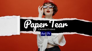 Paper Tear Transitions  Premiere Pro Tutorial [upl. by Zeena582]