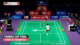 Thomas Cup 2024  Recap of China vs Indonesia final [upl. by Nalyad]