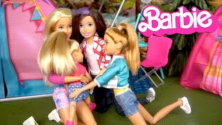 Barbie Doll Family Camping Adventure [upl. by Arrais784]