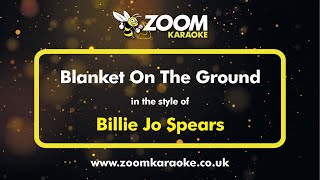 Billie Jo Spears  Blanket On The Ground  Karaoke Version from Zoom Karaoke [upl. by Rem]