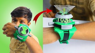 DIY Ben 10 Omnitrix with 3d hologram Alien interface [upl. by Appilihp943]