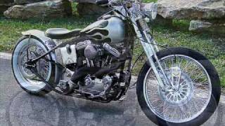 quotBAD THINGquot Hardtail Harley Davidson Sportster Springer Bobber [upl. by Drofwarc145]