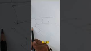 How to Draw Pillows interiordesign interiorview interiorsketch pillow [upl. by Xxam]