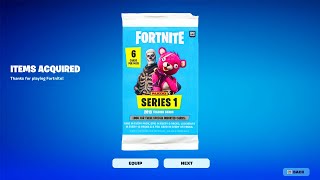 I Opened 100 Fortnite Card Packs [upl. by Adlez539]