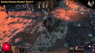 Path of Exile  Silver Wings Helmet Effect [upl. by Ylra417]