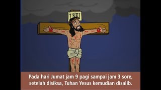 PASKAH  Yesus Bangkit dan Hidup Indonesia  film animasi alkitab anak sekolah minggu [upl. by Ecnal]