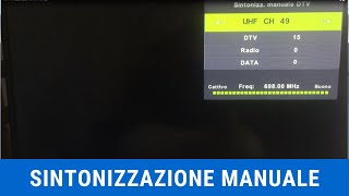 TROVA I CANALI SULLA TUA TV  installazione DVBT2 [upl. by Akcimat]