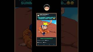 Naruto summon chief toad😂🤣 Gamabunta naruto anime [upl. by Ellehsor857]