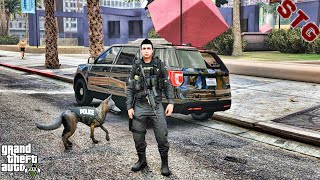 FORD EXPLORER K9 PATROL 104 GTA 5 REAL LIFE PC POLICE MOD [upl. by Auahsoj164]