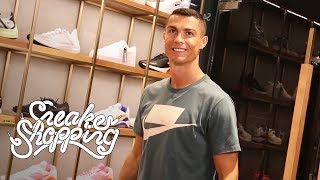 Cristiano Ronaldo Goes Sneaker Shopping With Complex [upl. by Anileve]