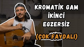 Gitar Dersi 24 ► Kromatik Gam 2 Egzersiz 1 Saate Yakın Egzersiz BizimleÇalış [upl. by Noiek]