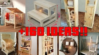 160 Ideas de madera que puedes hacer para vender y Generar Ingresos 🔥💰 [upl. by Cyprio]