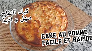 Cake au Pomme facile et rapide🍎🍞 أسهل و أسرع كيك التفاح [upl. by Ttenyl]