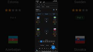 Azerbaijan vs Slovakia Estonia vs Sweden UEFA Nations League C1 prediction and simulation [upl. by Davena414]