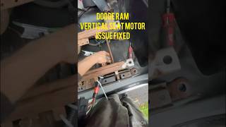 Dodge Ram 2009 Vertical Seat motor gear repair summed up you dig 👌🚬 [upl. by Aicirtel]