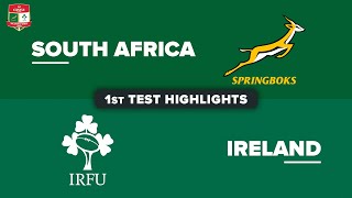 HIGHLIGHTS  SOUTH AFRICA v IRELAND  July Internationals 2024  First Test [upl. by Ahsonek]