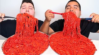 EXTREMELY SPICY FLAMIN HOT CHEETOS NOODLES • Mukbang amp Recipe [upl. by Ardnahs30]