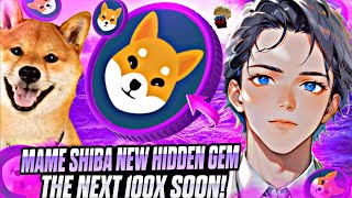 THE NEXT HIDDEN GEM  MAME SHIBA TOKEN  BUY NOW FOR X100 [upl. by Xylon]