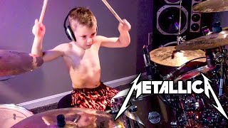 THROUGH THE NEVER 6 year old Drummer Drum Cover [upl. by Nired7]