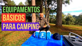 EQUIPAMENTOS para camping  kit básico [upl. by Aihsiym509]