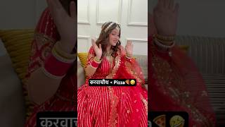 Karwachauth Aur Pizza🍕😜🤣  Thari Bijli  Thari Bijli Comedy  Kshama Trivedi [upl. by Mokas]