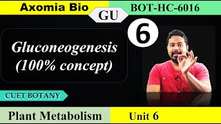 Gluconeogenesis Lipid metabolism CUET PG Bsc Botany 6th sem GU Dr Rajib Borah Axomia Bio [upl. by Hallee]