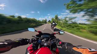 Tuscany Moto Vlog  Honda CBR500R 4K  RAW sound [upl. by Nodnarg]