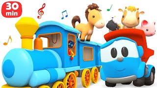 Cante com Léo o caminhão Compilação dos melhores desenhos animados com música infantil educativa [upl. by Ibocaj]