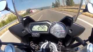 FZ1 FAZER TOP SPEED 296km [upl. by Aedrahs]