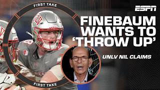 This is why people HATE the NCAA  Finebaum wants to THROW UP over UNLV NIL claims  First Take [upl. by Aizahs535]