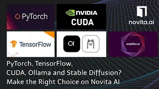 PyTorch TensorFlow CUDA Ollama and Stable Diffusion Make the Right Choice on Novita AI [upl. by Nylkoorb]