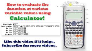 How to evaluate function at various x values using calculator  Engineers Academy calculatortrick [upl. by Jeremias285]