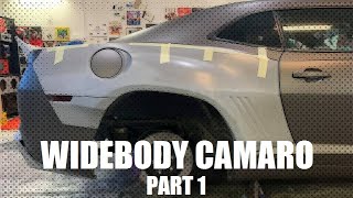 Widebody kit on our Camaro SS 2010 Part 1 [upl. by Carder]