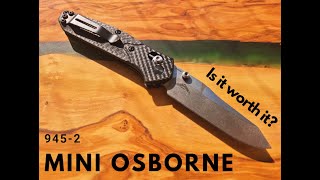 Benchmade 9452 Mini Osborne  First Impressions  is an expensive knife worth it [upl. by Notaes]