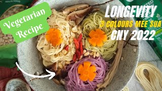 Longevity 3 Colours Mee Sua shorts youtubeshorts cny [upl. by Jaycee]