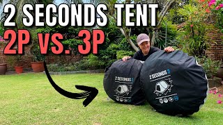 Quechua 2 Seconds 2Person VS 3Person Tents [upl. by Adnor]