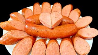 AIR FRYER ORIGINAL SMOKED SAUSAGES I How to cook sausage in air fryer [upl. by Uzziel]