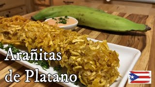 Arañitas de Platano crujientes crispy fry plantain [upl. by Torrey669]